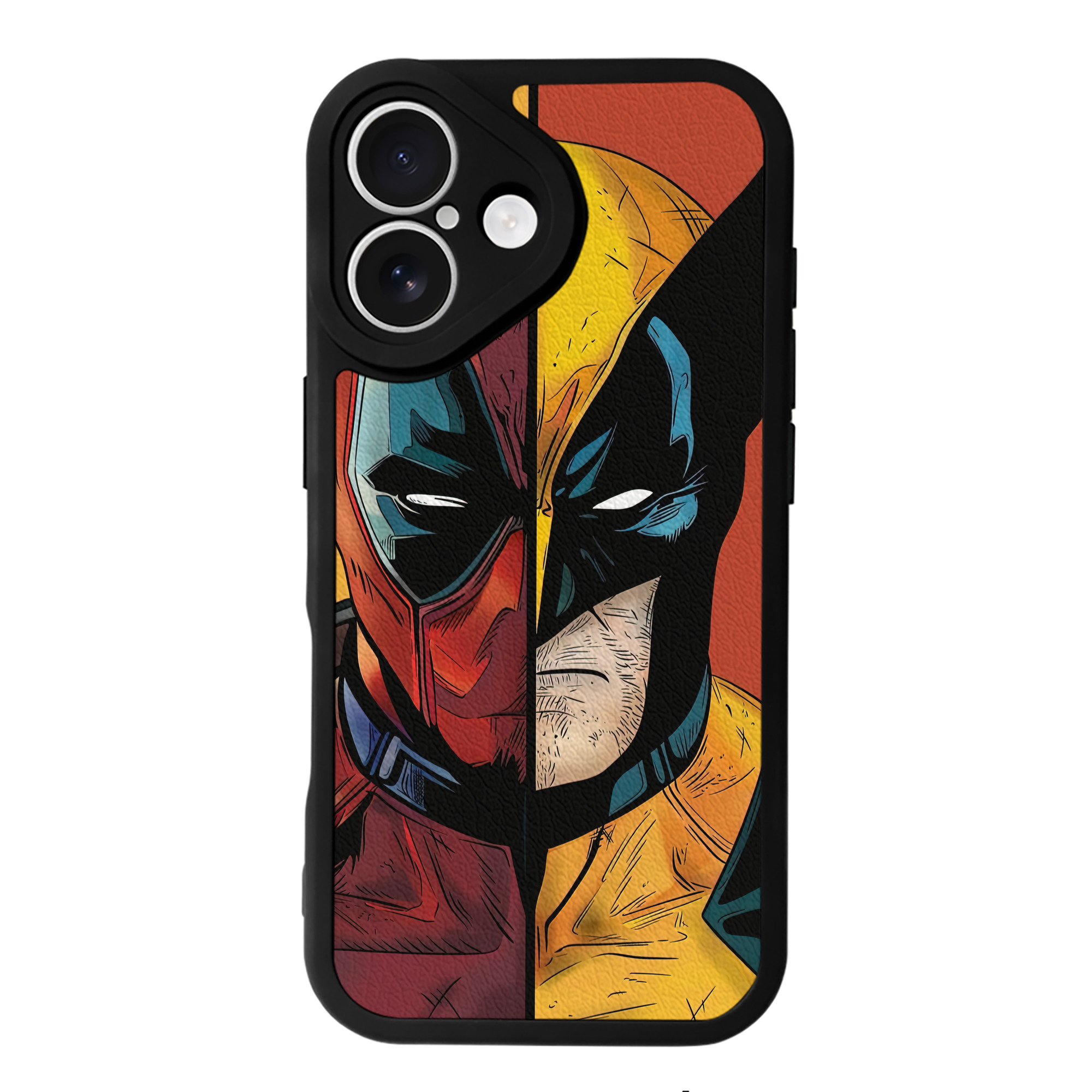 （画像用） Deadpool デッドプール 【iPhone 16シリーズ対応】シリコンスマホケース（レザー調） 材質：シリコン